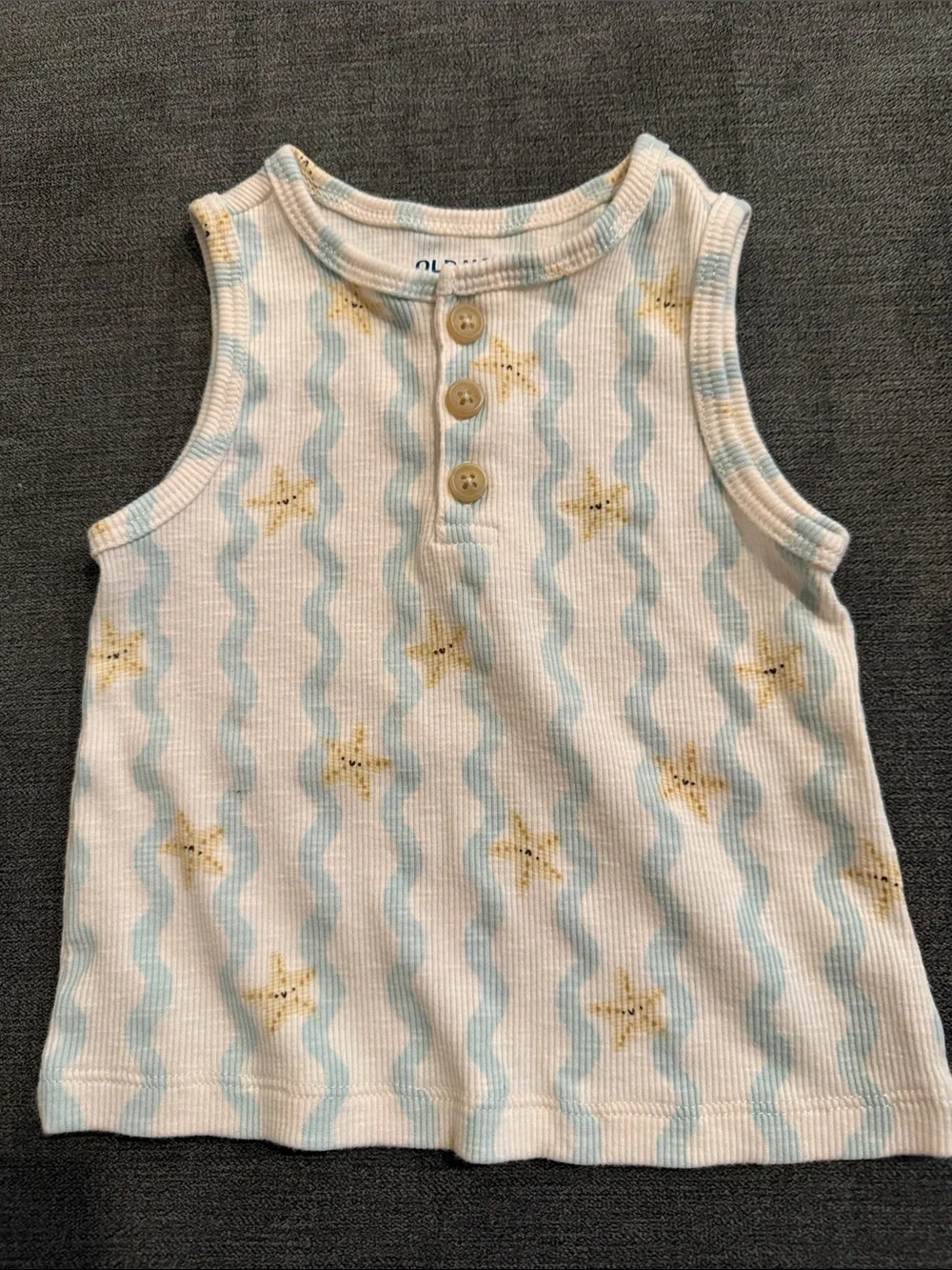 Old Navy Blue & Cream Starfish Tank and Shorts Set